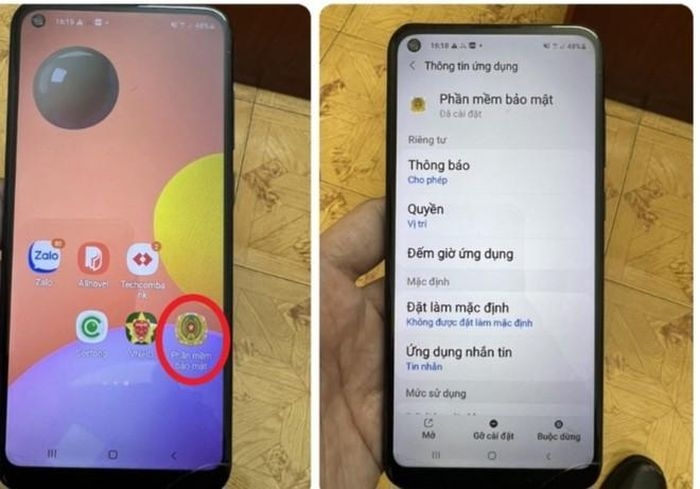 Mất 400 triệu đồng vì bị lừa cài ứng dụng giả mạo Bộ Công an trên điện thoại