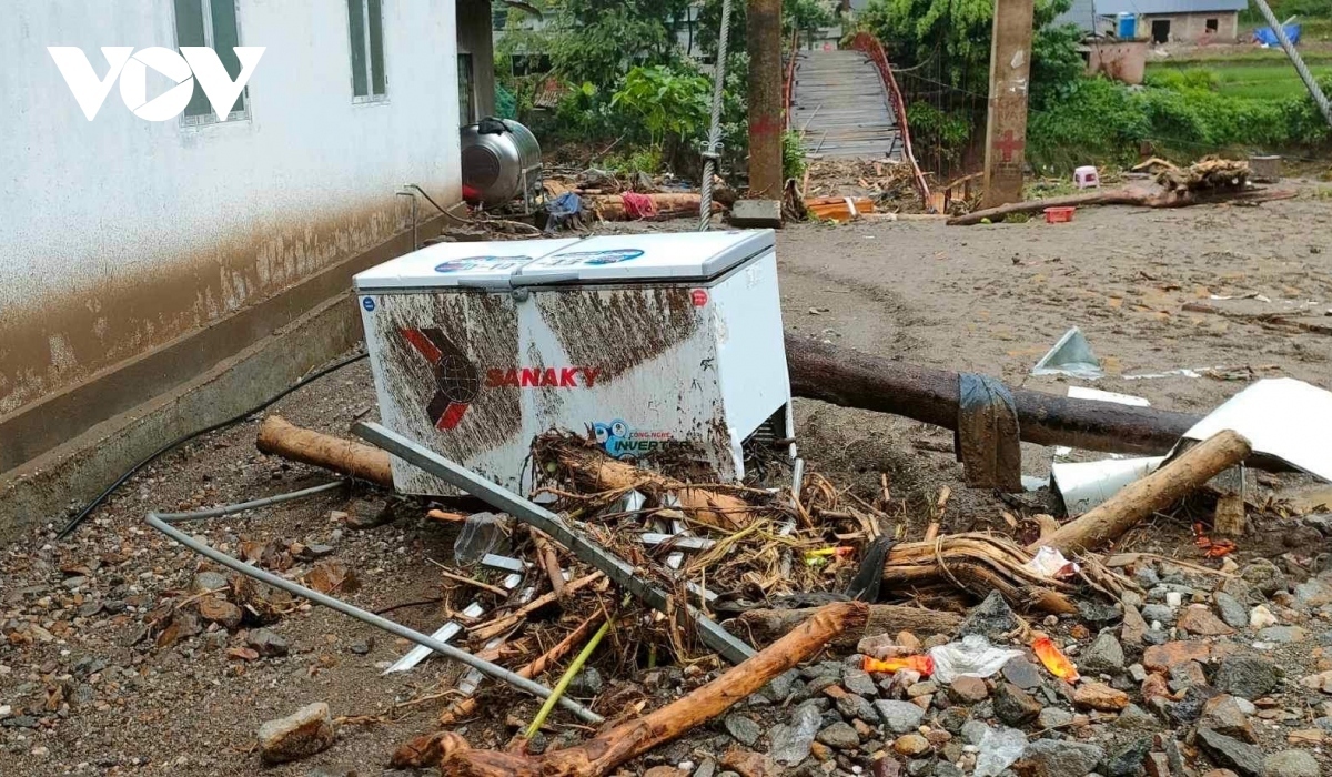 Local residents’ furniture and property has been damaged during the height of the natural disaster.