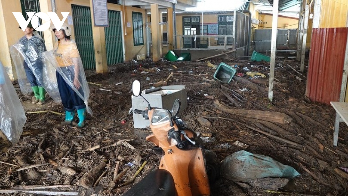 Many administrative buildings, schools and medical stations have been damaged by flashfloods.