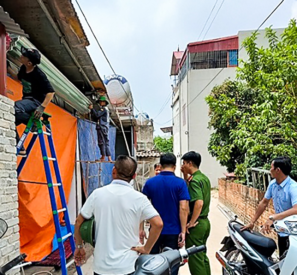 ngang nhien xay dung nha, xuong khong phep tren dat cong o que vo, bac ninh hinh anh 3