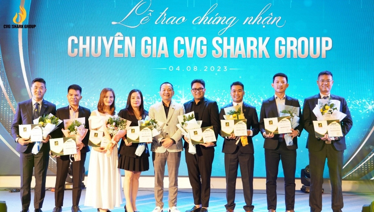 cvg shark group dong hanh cung doanh nhan tre vuon tam the gioi hinh anh 1
