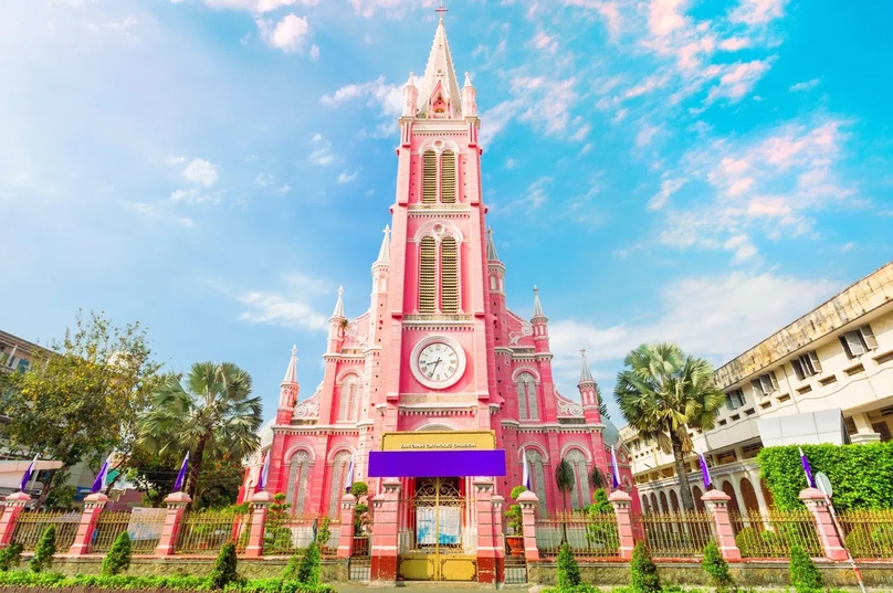 153-year-old church in hcm city among world s most beautiful pink destinations picture 1