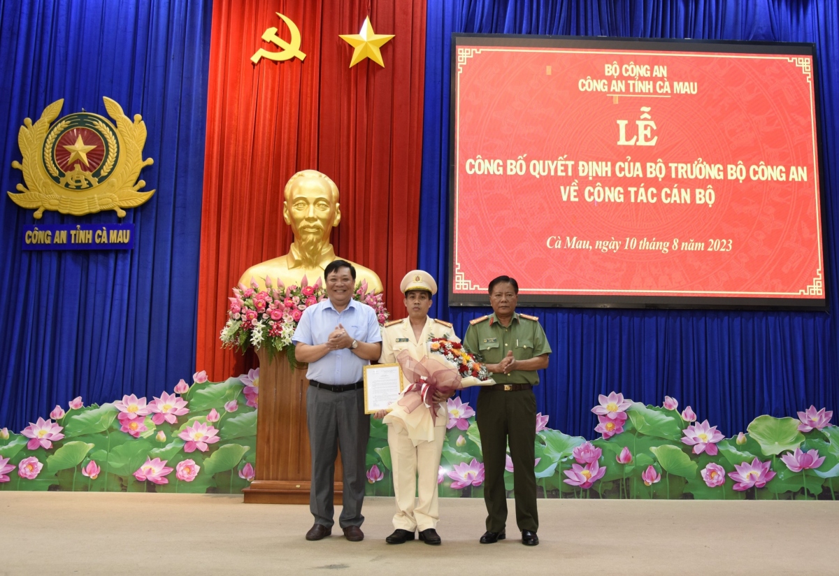 thuong ta le tan vinh duoc bo nhiem lam pho giam doc cong an tinh ca mau hinh anh 1