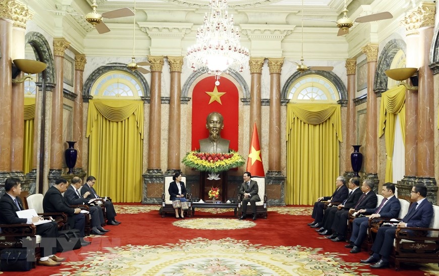 chủ tịch nước võ văn thưởng tiếp chánh án tòa án nhân dân tối cao lào hình ảnh 3 chu tich nuoc vo van thuong tiep chanh an toa an nhan dan toi cao lao hinh anh 3