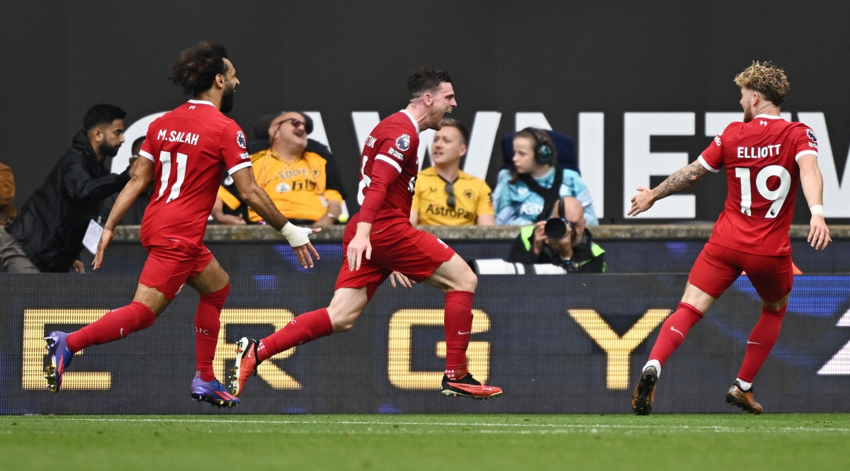 Salah lập hat-trick kiến tạo, Liverpool ngược dòng ngoạn mục trước Wolves