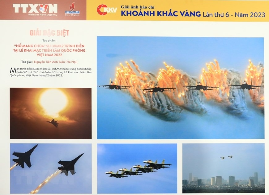 "Hổ mang chúa" SU-30MK2 đạt giải đặc biệt "Khoảnh khắc vàng" báo chí