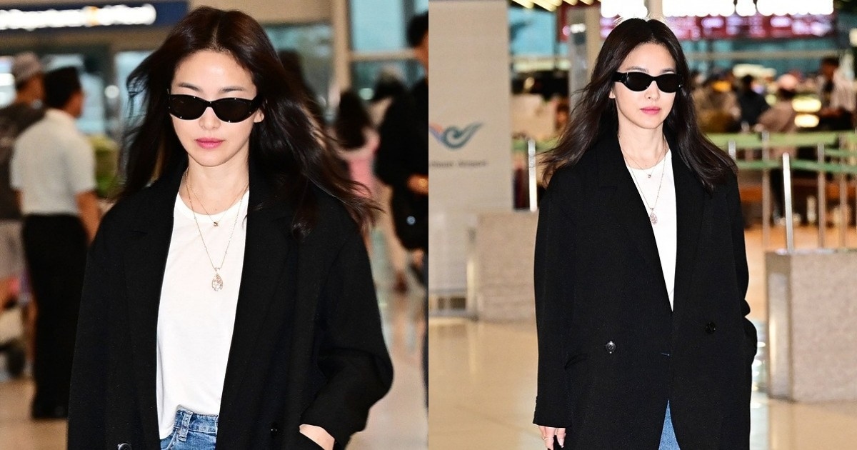 Song Hye-kyo biến sân bay thành sàn diễn thời trang