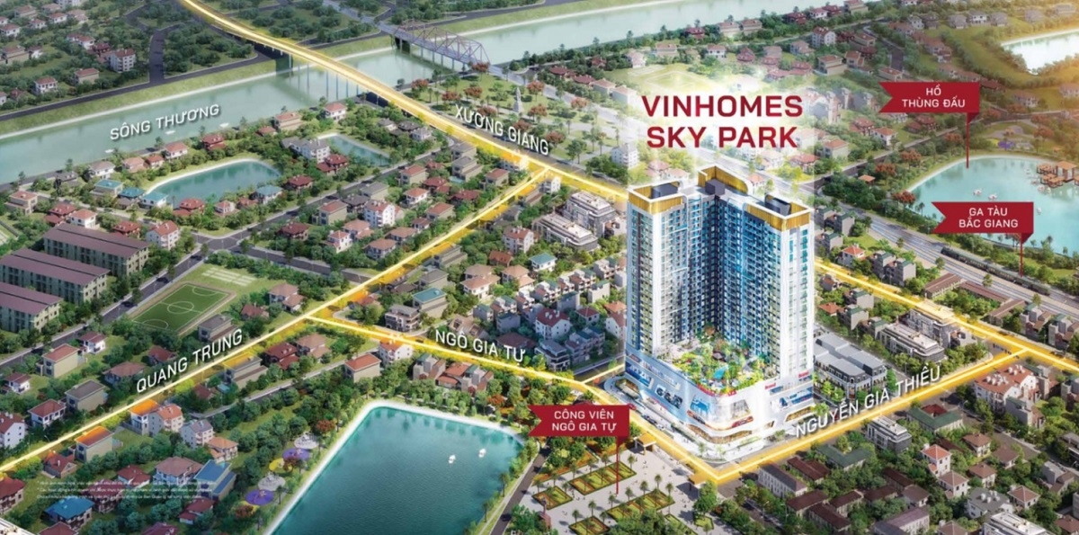 vinhomes sky park hut khach voi he tien ich song dang cap bac nhat bac giang hinh anh 2