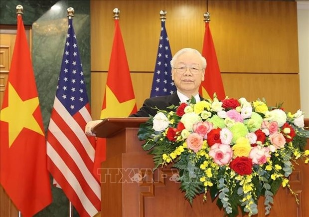party general secretary s address to the press after talks with us president picture 1