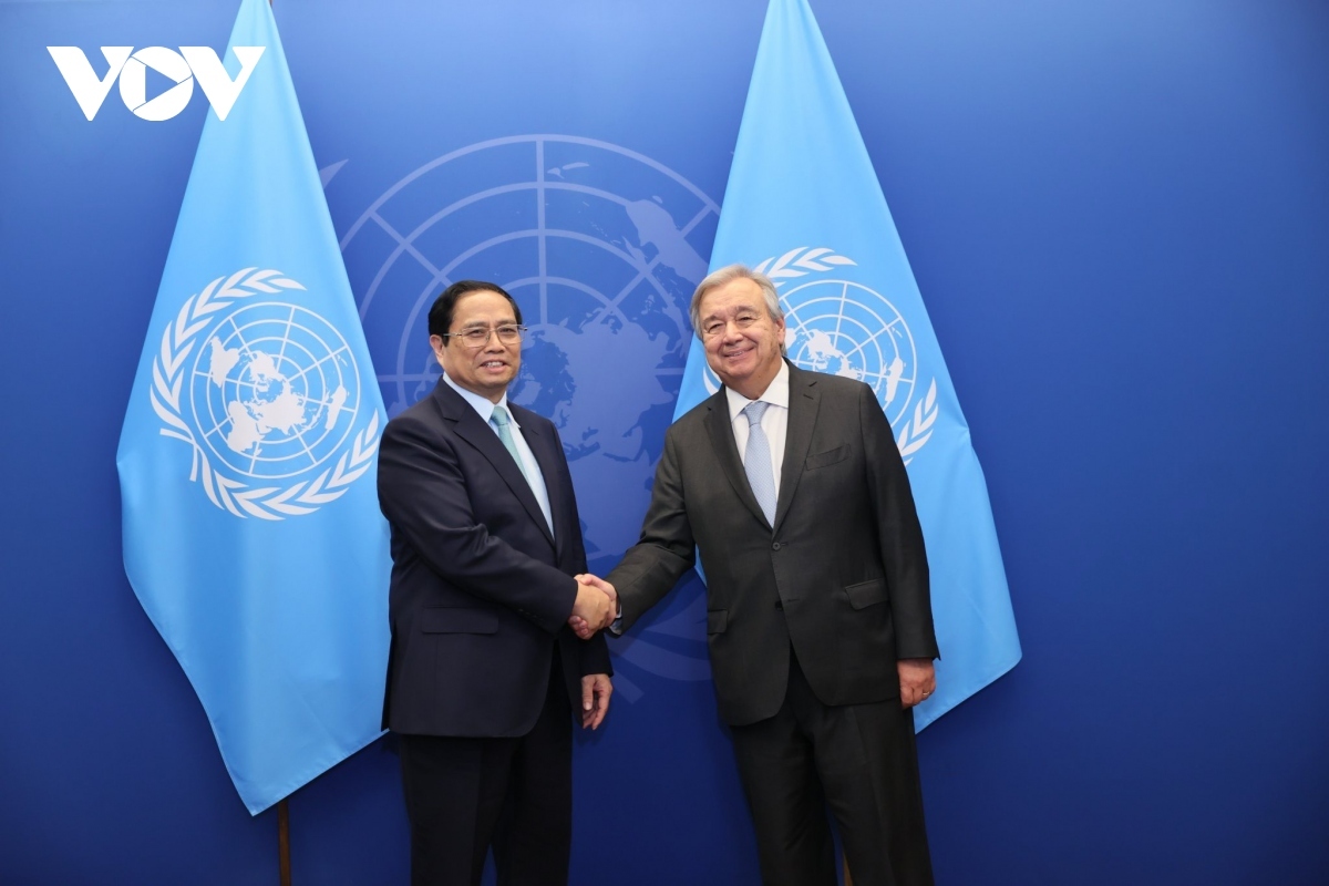 pm chinh meets with un secretary-general picture 1