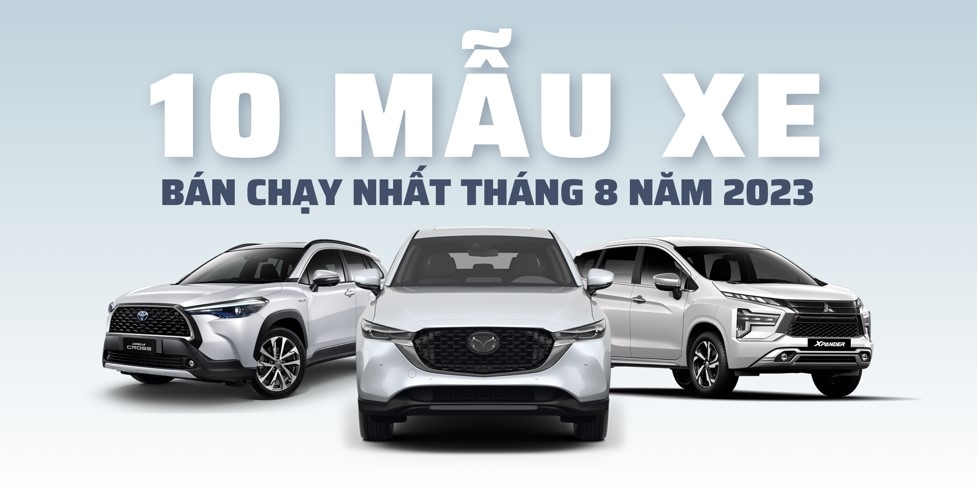 Top 10 mẫu xe bán chạy nhất tháng 8: Mazda CX-5 lần đầu vươn lên vị trí số 1