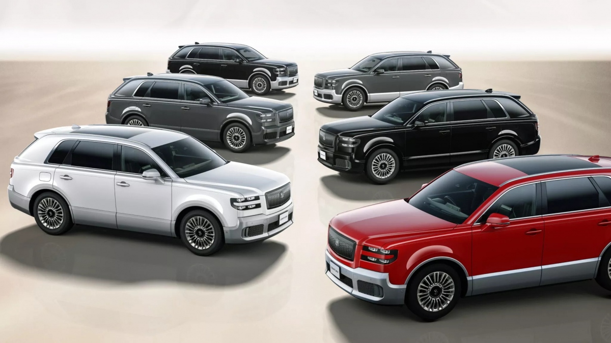 Toyota Century sẽ được phân phối với bảy lựa chọn màu sắc khác nhau. 