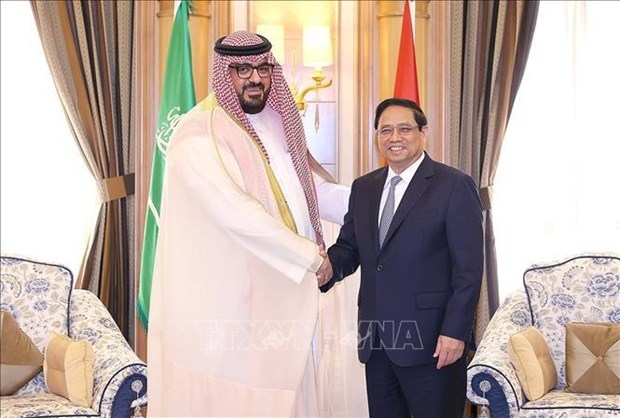 pm receives saudi arabia s ministers of economy-planning, human resources picture 1