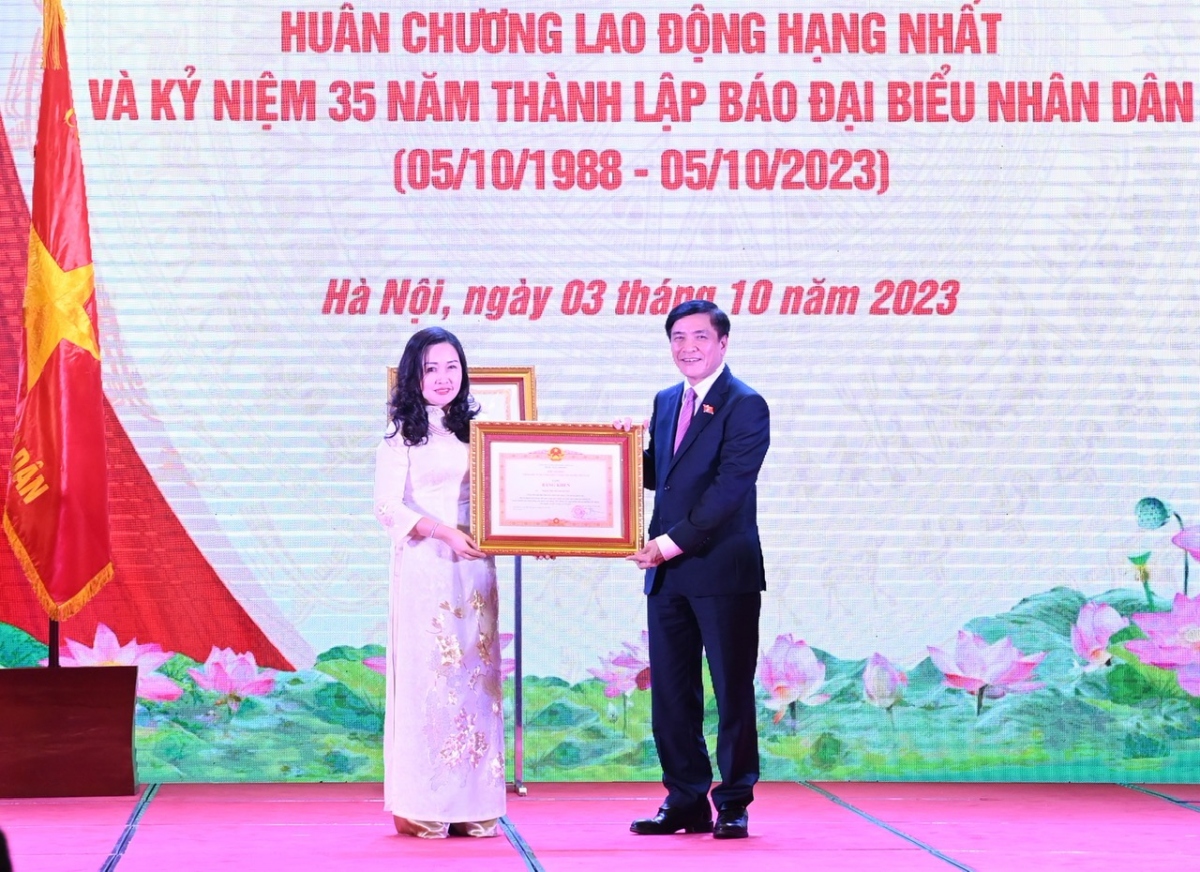 bao Dai bieu nhan dan don nhan huan chuong lao dong hang nhat hinh anh 3