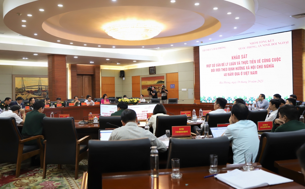 Khảo sát một số vấn đề lý luận và thực tiễn 40 năm đổi mới tại TP Hải Phòng
