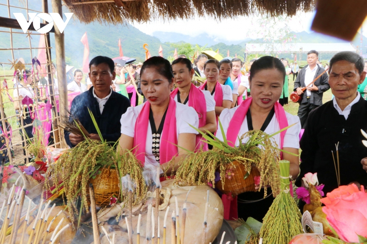 white thai ethnic people celebrate young rice festival picture 7