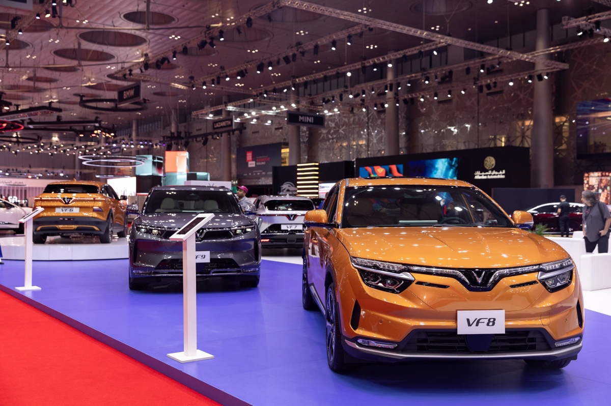 Vinfast giới thiệu 4 mẫu ô tô điện ở Geneva International Motor Show Qatar 2023