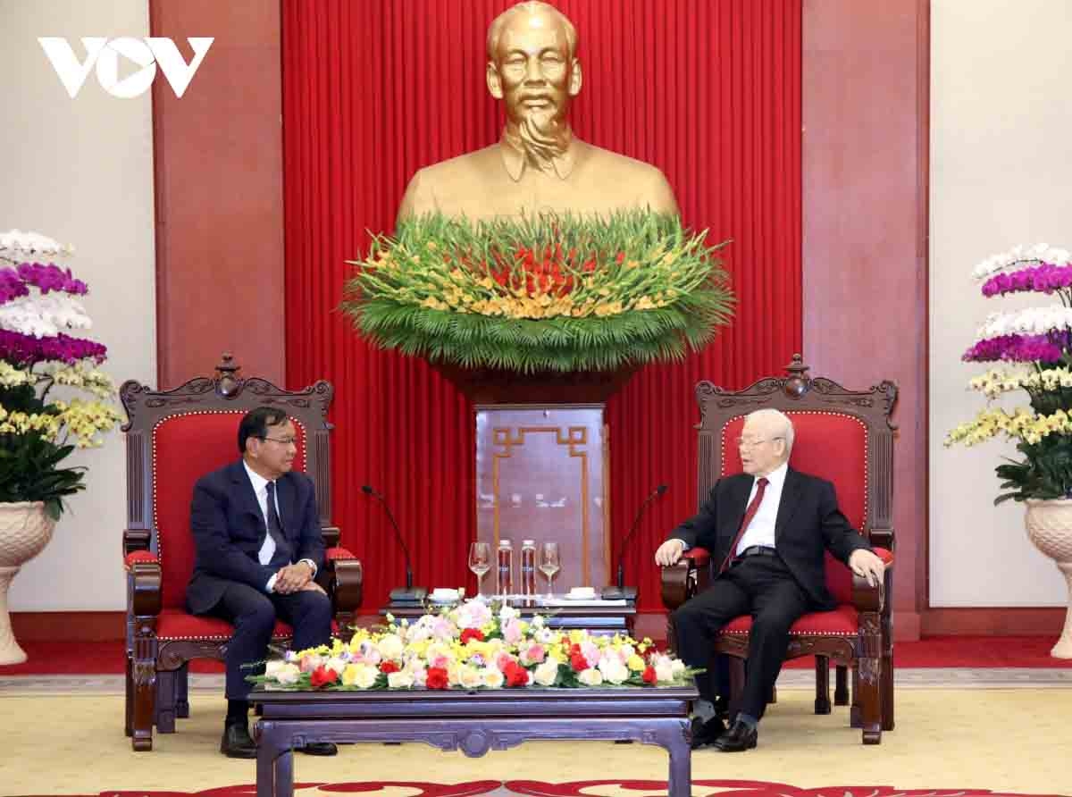 party leader hails positive development of vietnam cambodia relations picture 1
