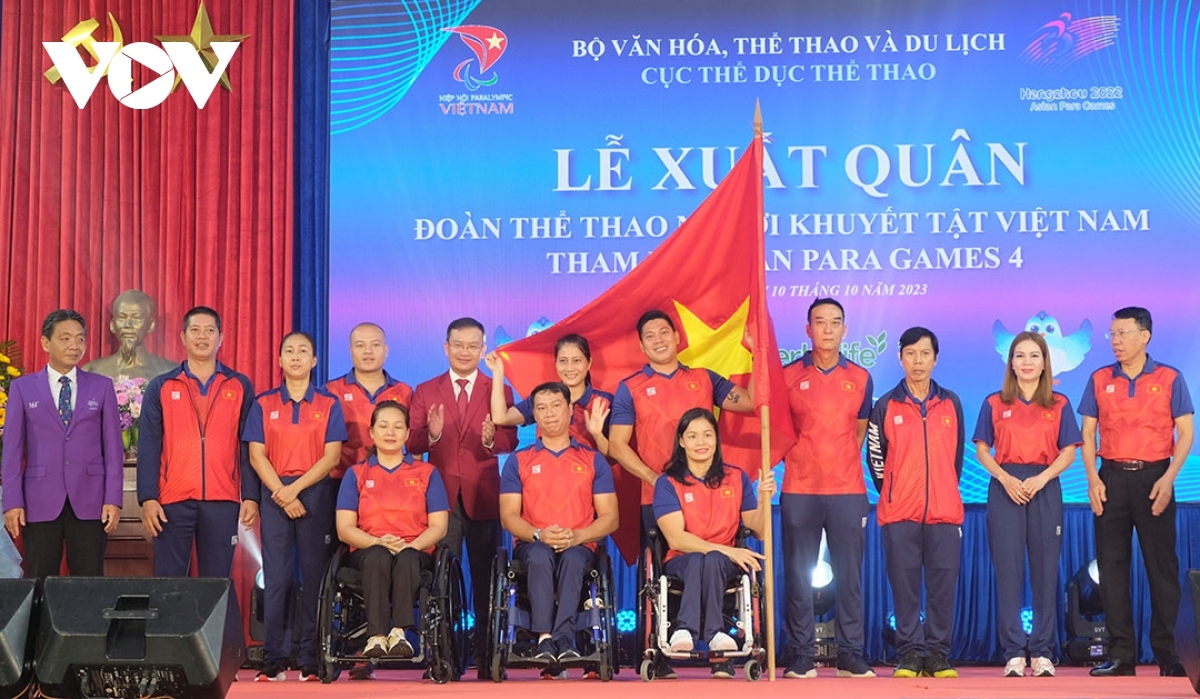 send-off ceremony held for local athletes ahead of asian para games in china picture 1