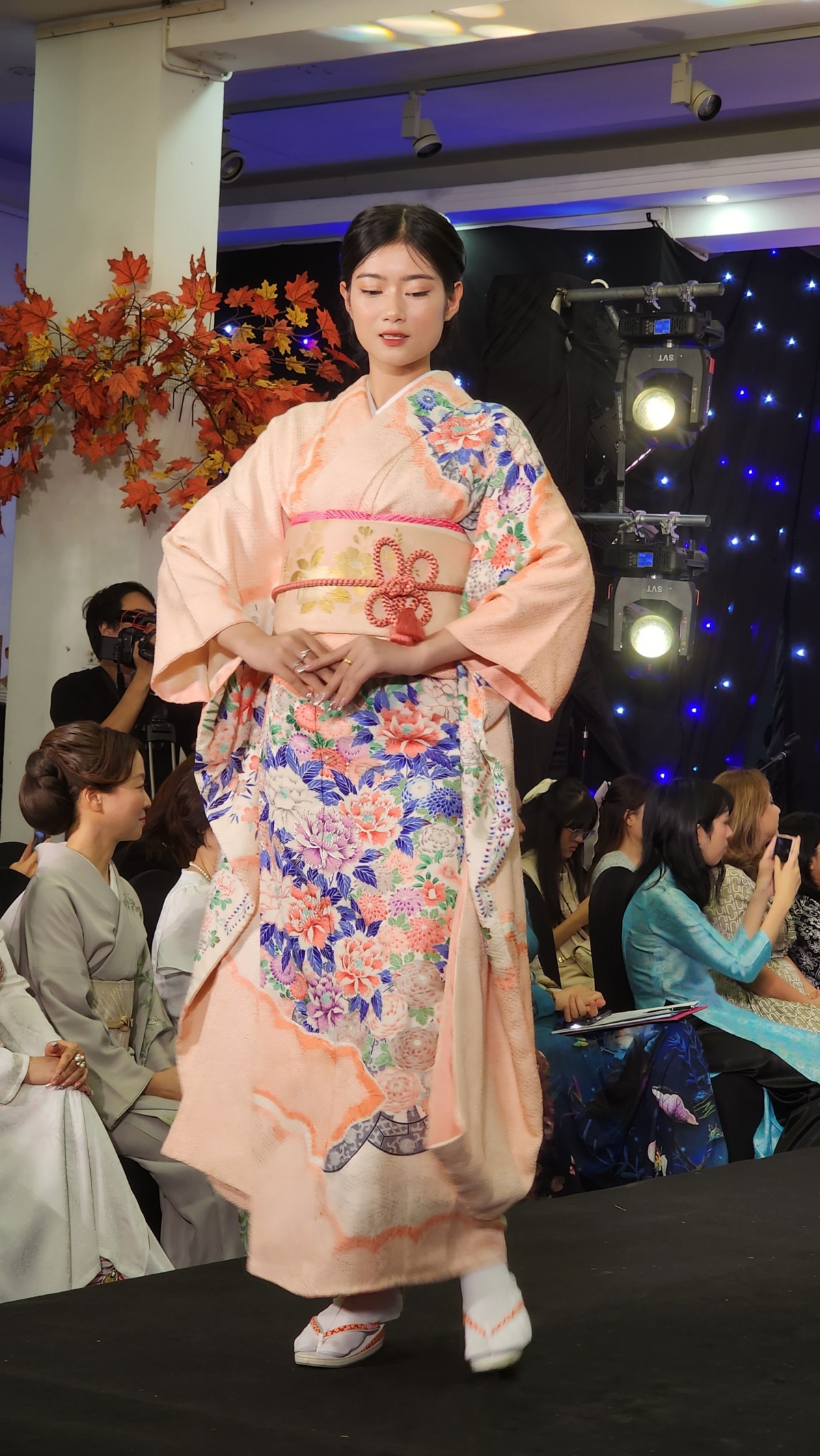 Designer Junko Sophia Kakizaki of Japan presents 10 Kimonos at the event.