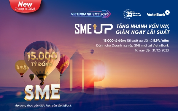 VietinBank tiếp tục giảm lãi suất cho vay DN vừa và nhỏ, chỉ từ 5,9%/năm