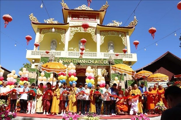 upgraded vietnamese pagoda inaugurated in laos picture 1
