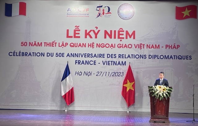 le ky niem 50 nam quan he ngoai giao viet nam phap hinh anh 1