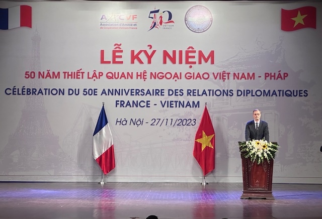 le ky niem 50 nam quan he ngoai giao viet nam phap hinh anh 2