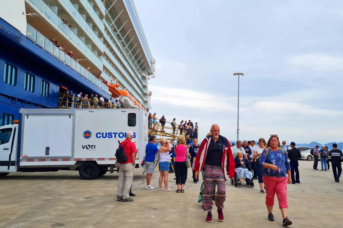 two cruise ships bring nearly 3,400 european, american tourists to ha long picture 1