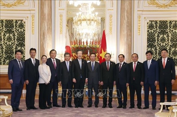 president vo van thuong hosts leaders of japanese parties, parliamentarians picture 2