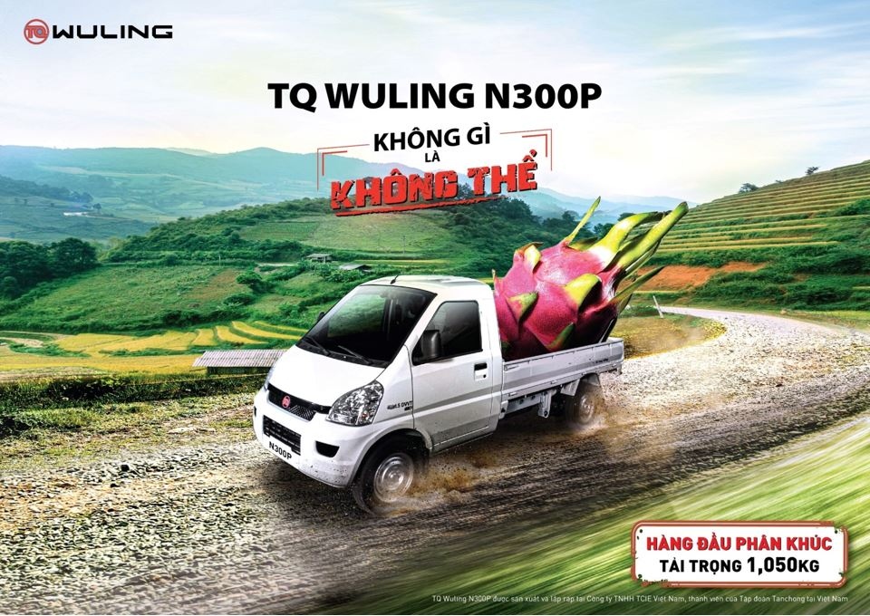 Ra mắt xe tải nhẹ máy xăng TQ Wuling N300P tiêu chuẩn Euro 5