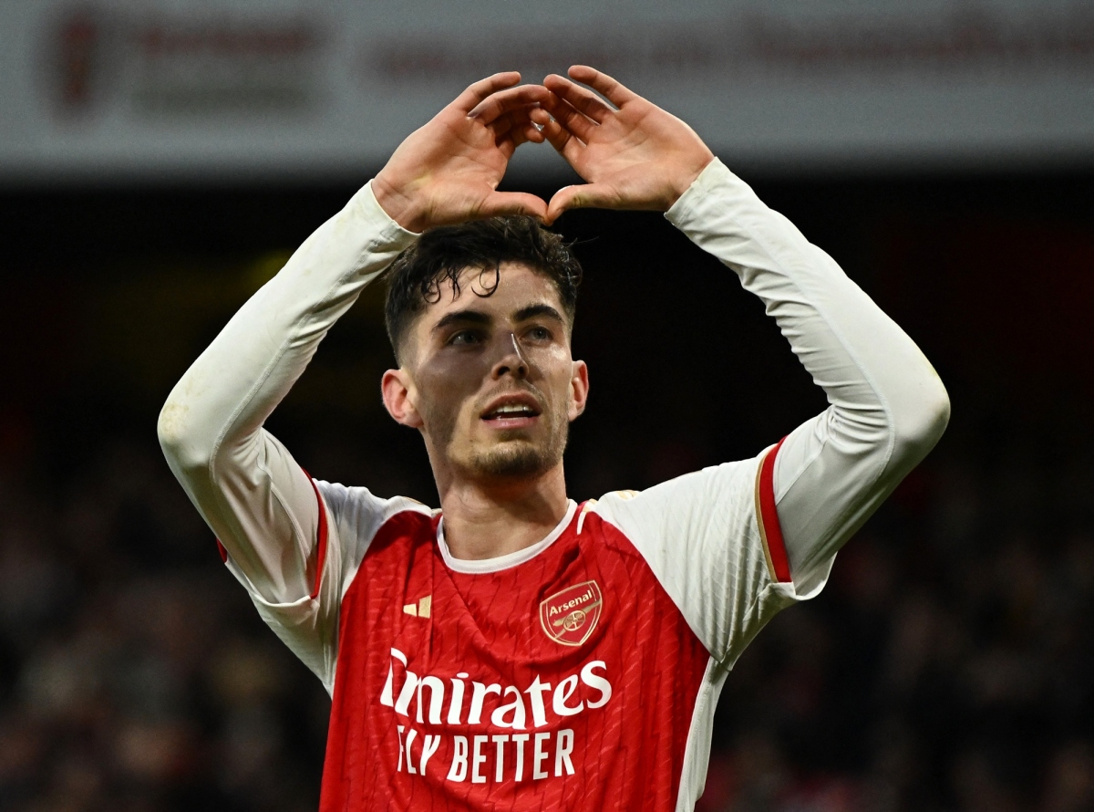 gabriel jesus va kai havertz lap cong, arsenal ha dep brighton hinh anh 6