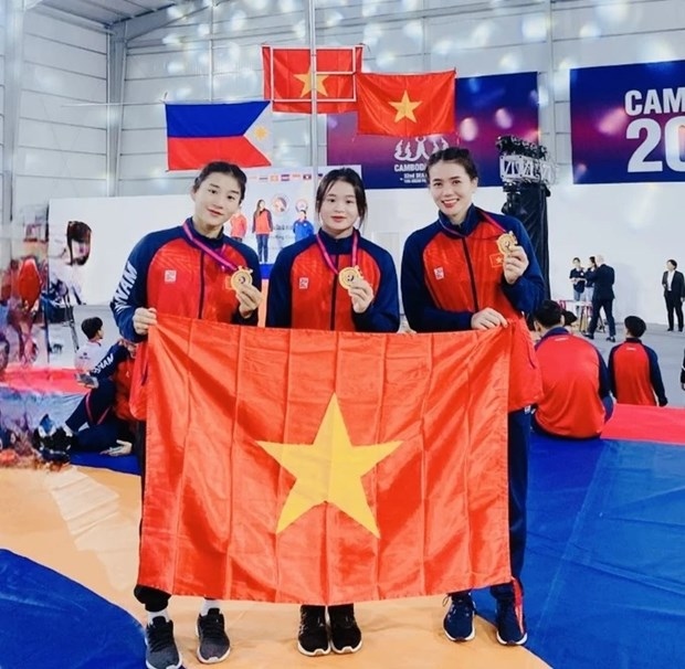 vietnam secures top position in 2023 southeast asian wrestling championships picture 1 vietnam secures top position in 2023 southeast asian wrestling championships picture 1