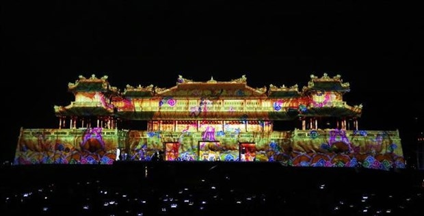 dazzling artistic light displays at hue imperial city s ngo mon picture 1