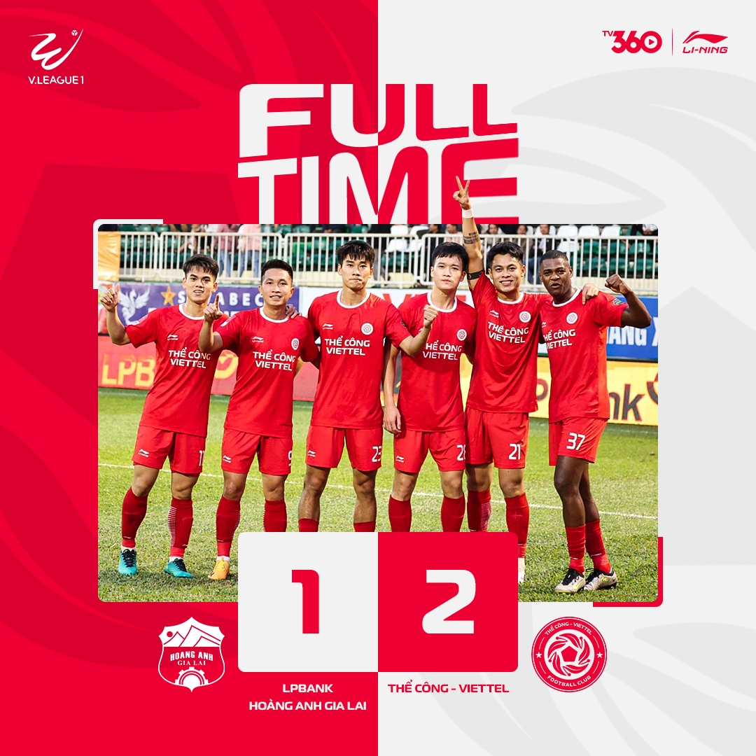ket qua v-league thua nguoc the cong viettel, hagl chim sau duoi day bxh hinh anh 2