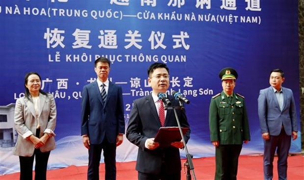 lang son resumes operations of border gate with china picture 1