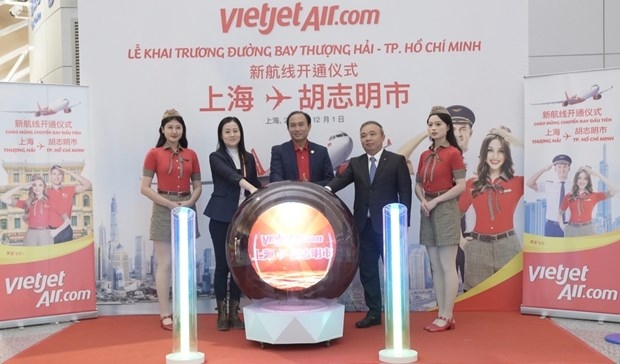 vietjet inaugurates ho chi minh city-shanghai route picture 1