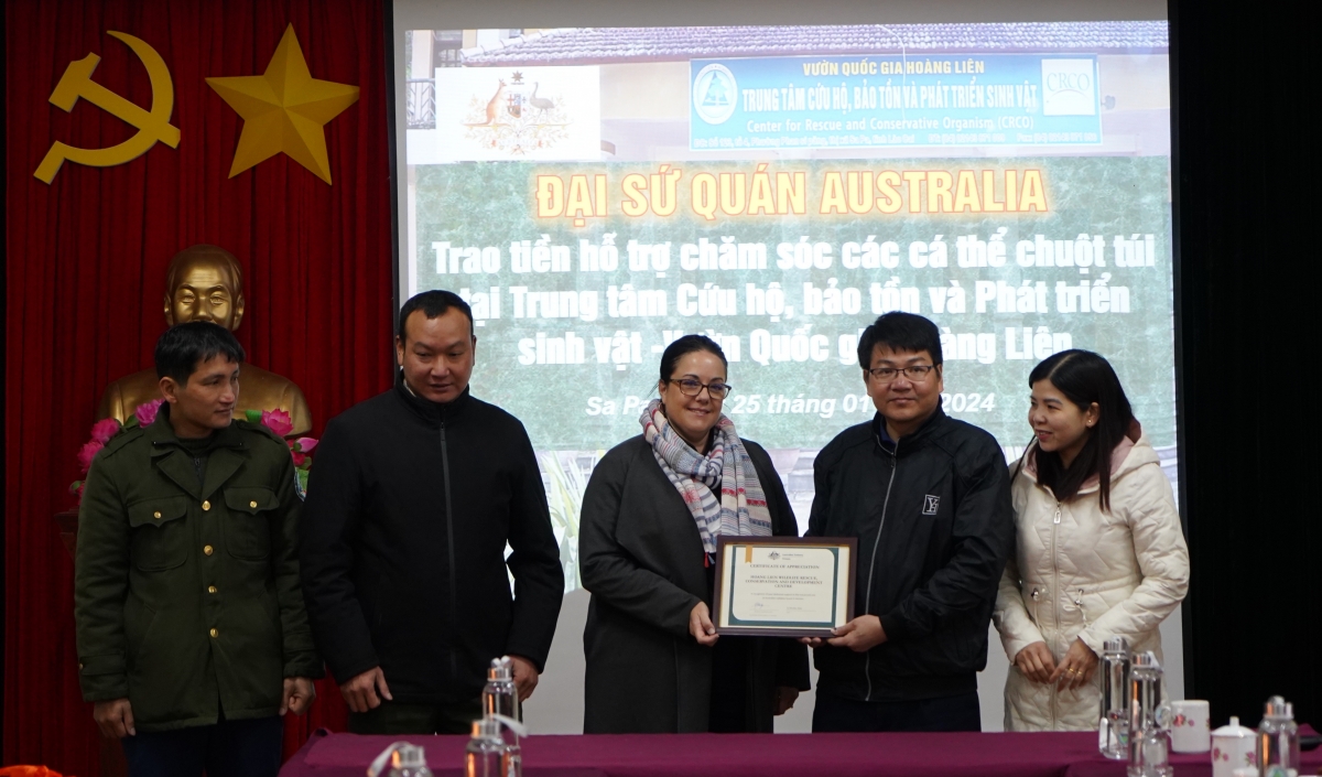 Australia assists Vietnam in caring for illegally traded wild animals