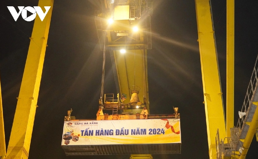 da nang port receives first cargo in new year 2024 picture 1