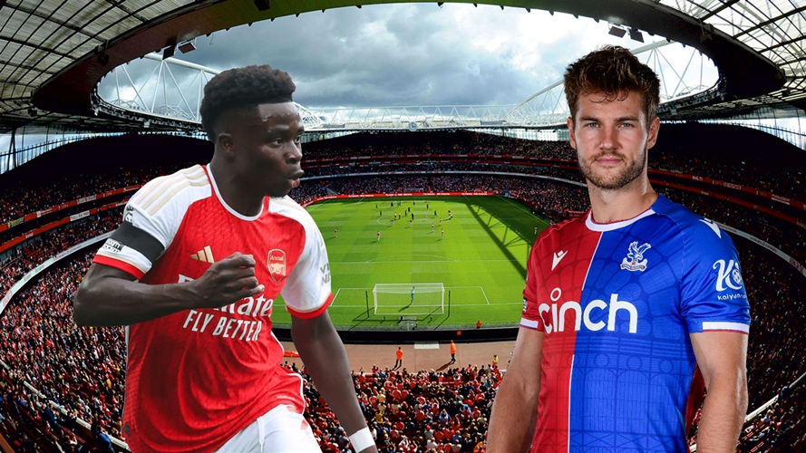 Dự đoán tỷ số, đội hình xuất phát trận Arsenal - Crystal Palace