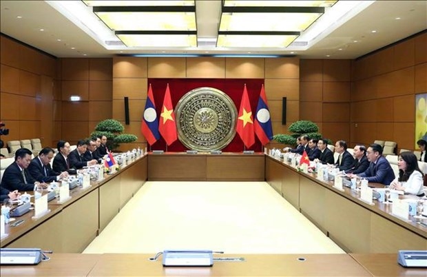 vietnamese, lao na vice chairmen hold talks picture 1