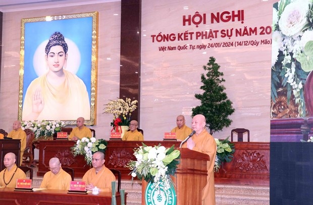 hcm city s vietnam buddhist sangha spends vnd748 billion on charity activities picture 1