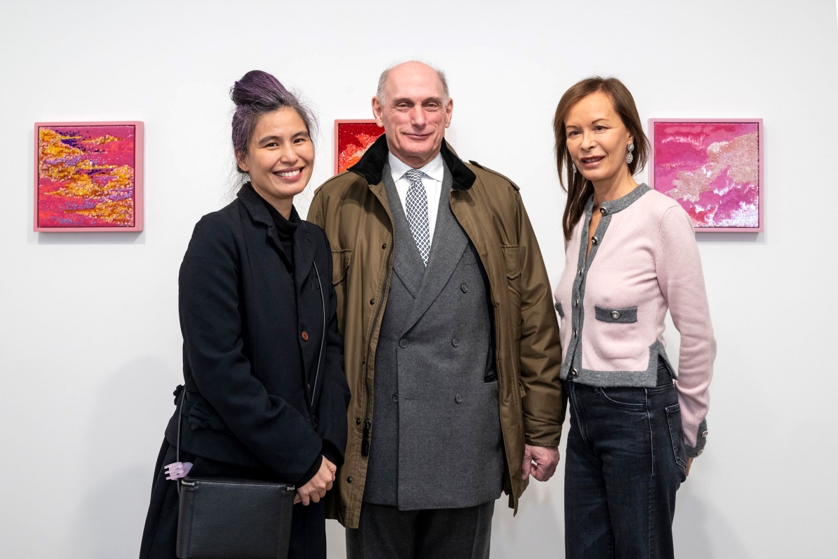  sparkle in the vastness exhibition admires viewers at almine rech gallery picture 1