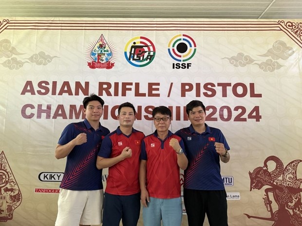 vietnamese shooters bag silver at asian rifle pistol championship 2024 picture 1