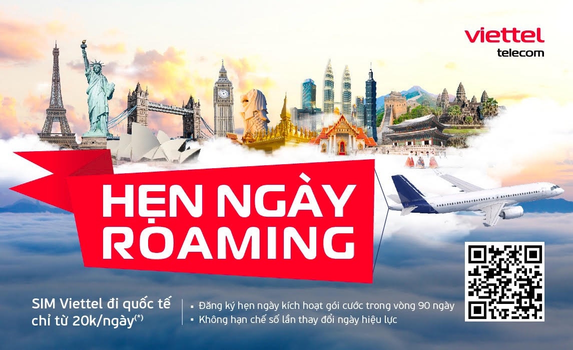 Viettel tiên phong triển khai tính năng đăng ký hẹn ngày cho gói cước Roaming