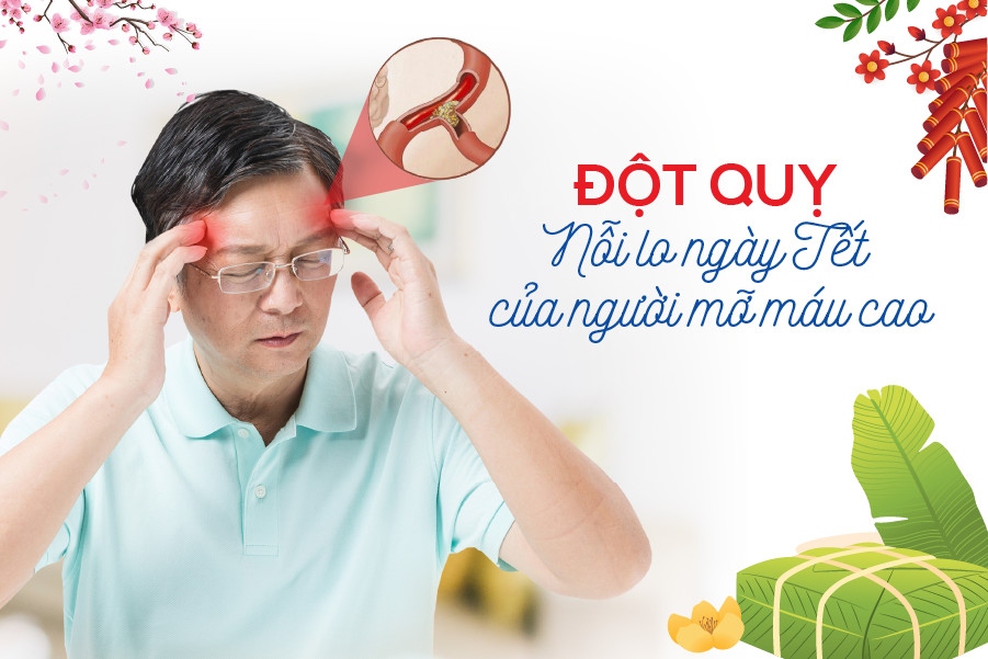 Đột quỵ - Nỗi lo ngày Tết của người mỡ máu cao