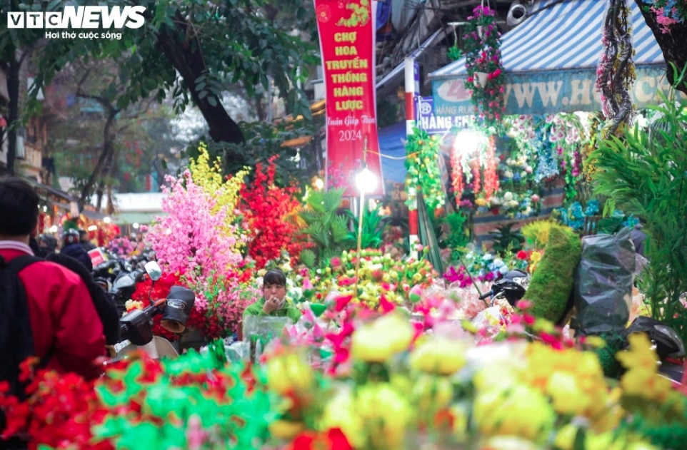 hang luoc traditional flower market bustling as tet draws near picture 7