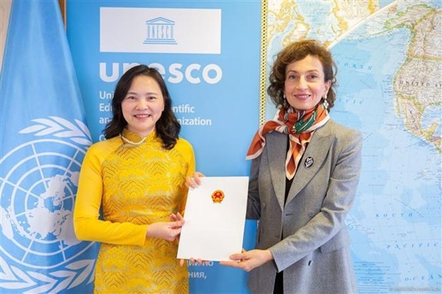 vietnamese ambassador presents credentials to unesco director-general picture 1