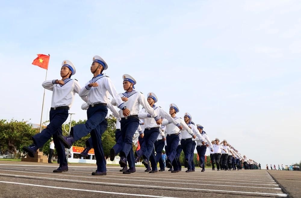 military parade on spratly archipelago on new year s day picture 3