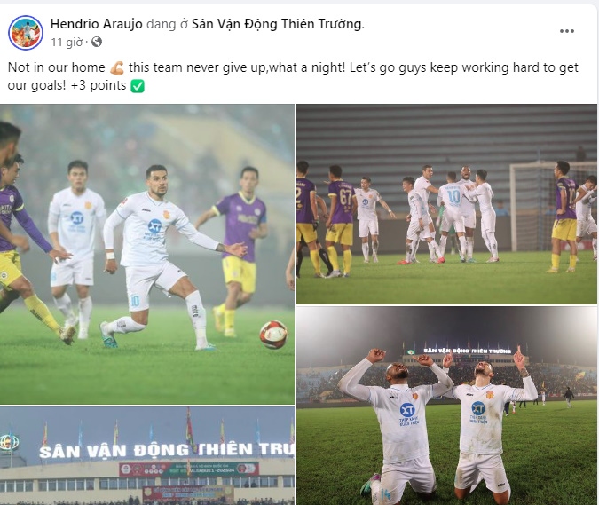 dan cau thu nam Dinh bung no tren mang xa hoi sau tran thang ha noi fc hinh anh 2